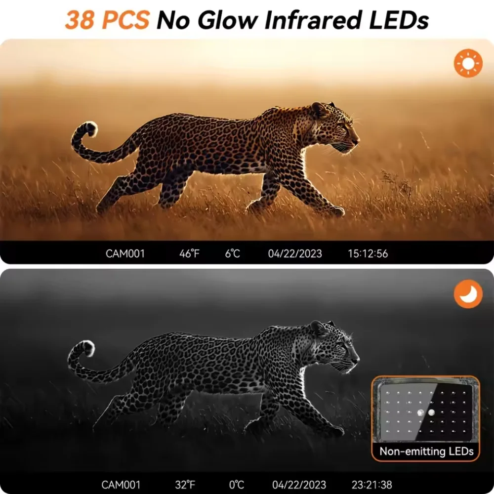 Hunting Trail Camera Wildlife Scouting 16MP 1080P 940nm Infrared Night Vision Motion Activated Trigger Security Surveillance Cam