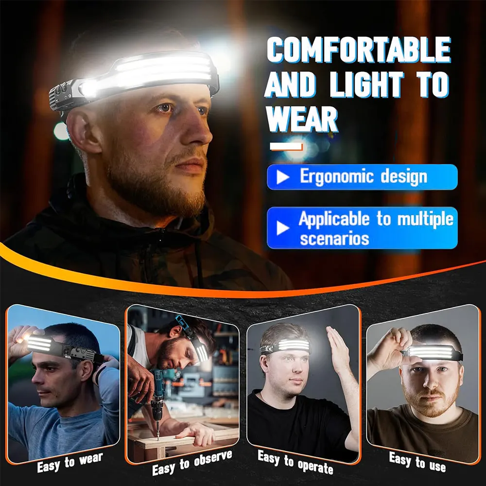 COB LED Sensor Headlamp 6