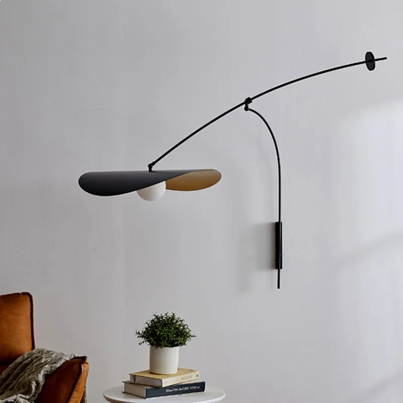 Industrial wall lamp Metal Long Swing Arm adjustable wall light Vintage Wall Sconces Bedside Reading hall wall decoration light 5