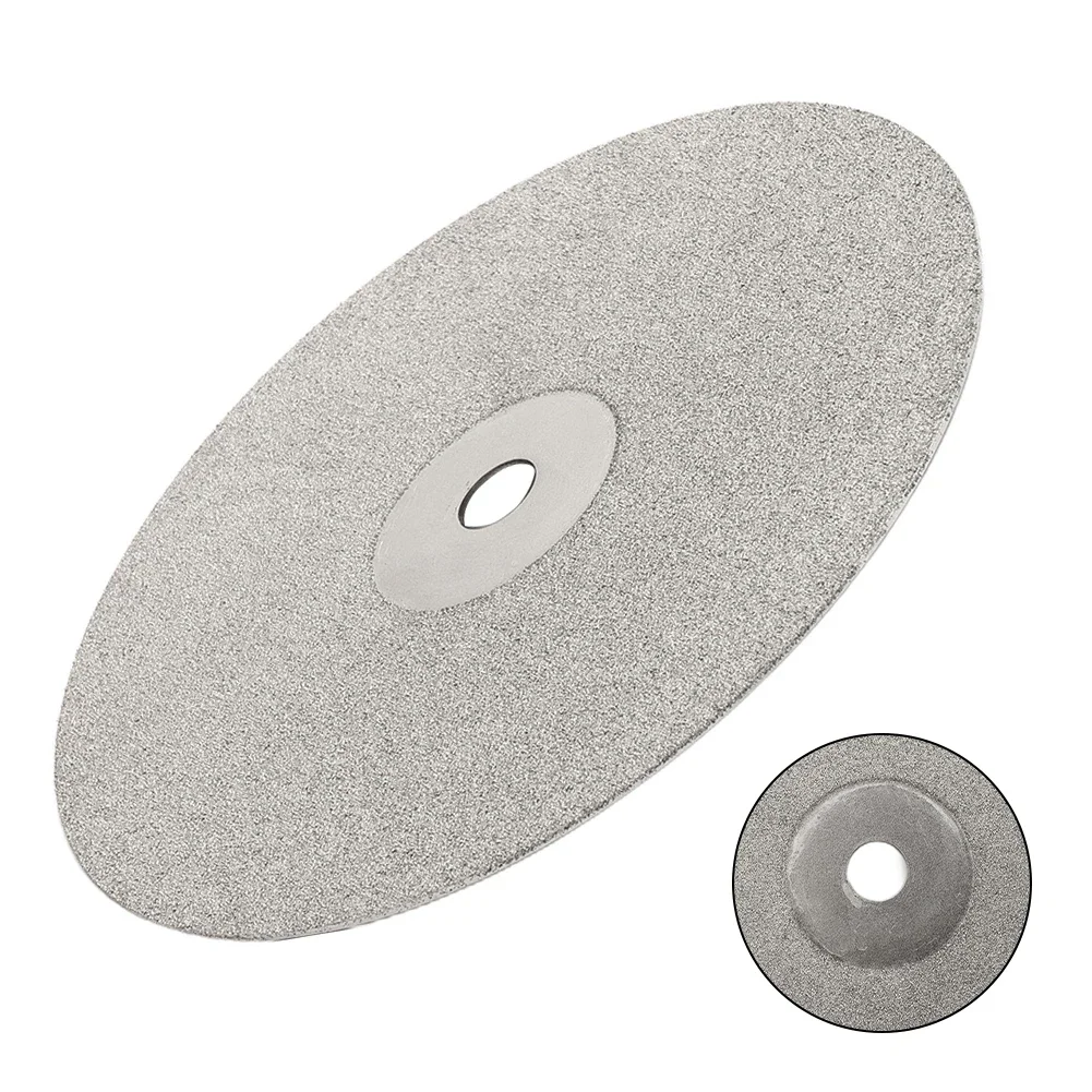 1pc 6inch 150mm Grinding Wheel Diamond Coated Flat Lap Wheel Lapidary Polishing Grinding Disc Tool For Gemstone Jewelry Glass