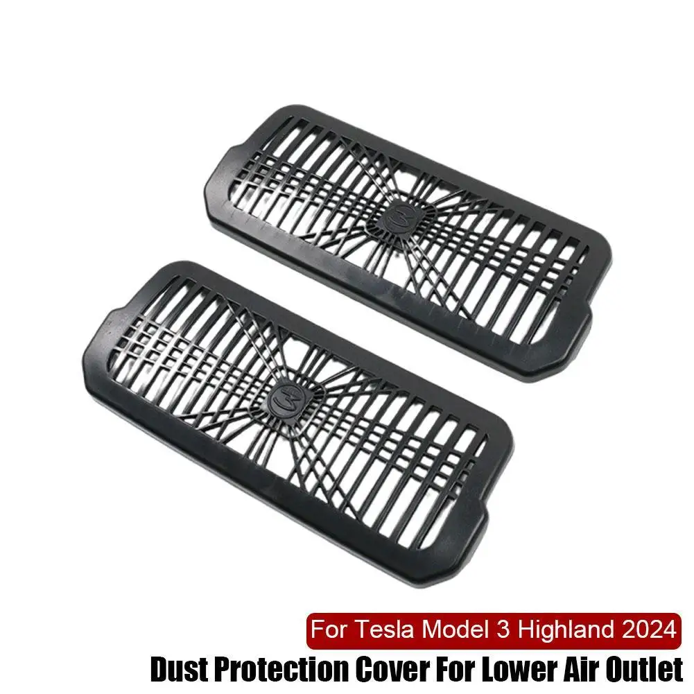 

For 2024 Highland Anti-blocking Backseat Outlet Grille Protector Under Seat Rear Air Vent Protect Cover Accessory