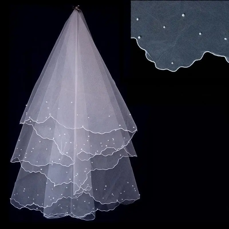 

Velos De Novia Wedding Veils With Crystal Two Layer Short Wedding Veil With Comb Bridal Veil Wedding Accessories Voile Mariage