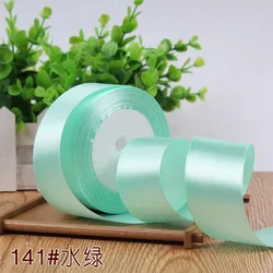 Premium Silk Satin Ribbon Roll for Crafts and Decorative Use, Multiple Width Options Available (Tiffany Blue)