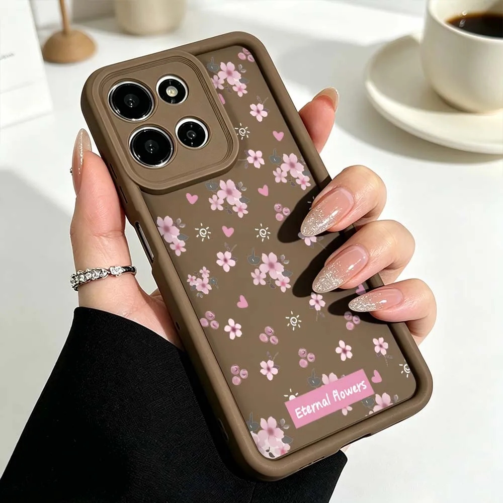 Pink Flower Petal Design Phone Case - Elegant Floral Protective Cover