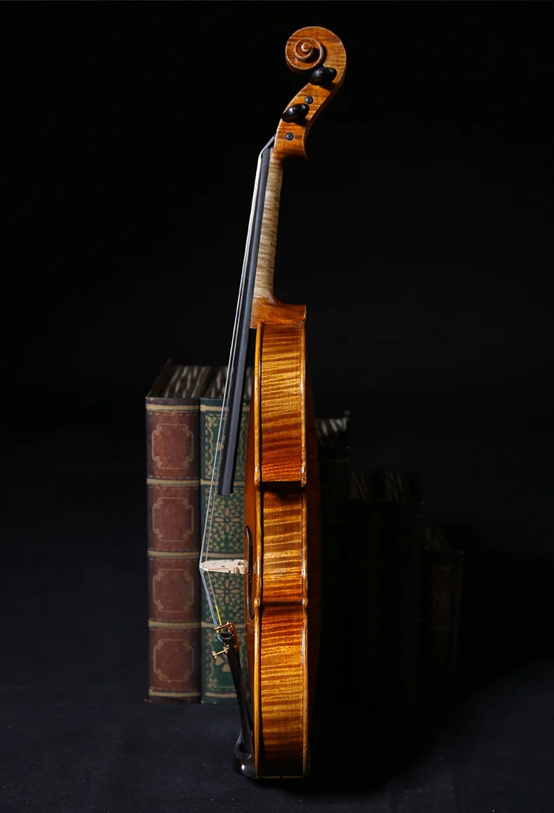 High-end handmade Italian vintage oily varnish 4/4 Violin Antonio Stradivari 1716 violino brazilian bow with Box