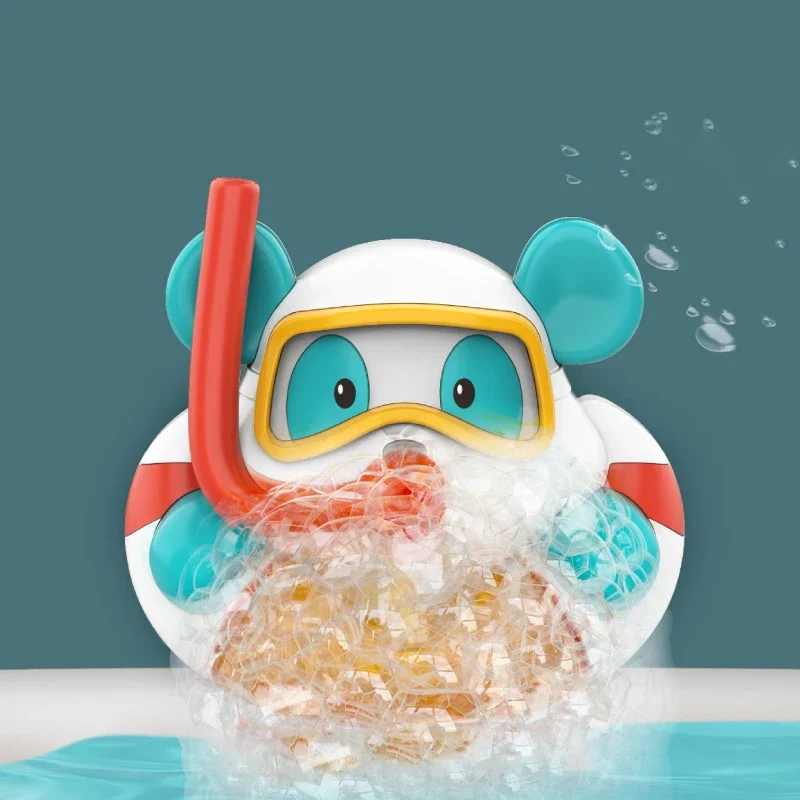 Bear Bath Bubble Maker with 12 Nursery Rhymes Songs, Bath Toy for Kids 1 2 3 4 5, Bubble Machine for Bathtub Infant Bath Toys 2