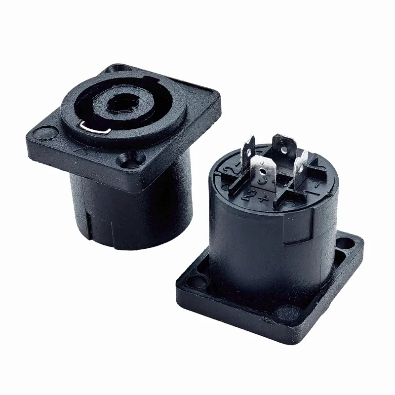 Metall Quadratisch 4 Stück MW Audio 3-Pin XLR Buchse Mikrofonanschluss XLR-Buchse für Audio-Mixer Zubehör – Detail 4