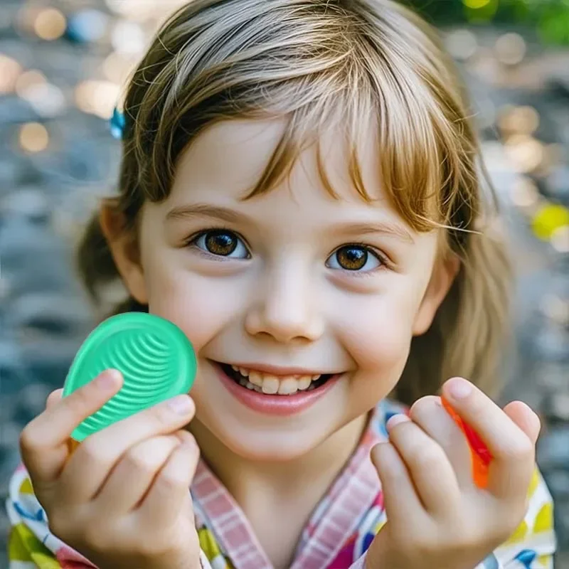 Fidget Toys Adults Sensory Silicone Stone 6 Pack Textured for Autism Kids Calming Down Fidget Stress Relief Toys