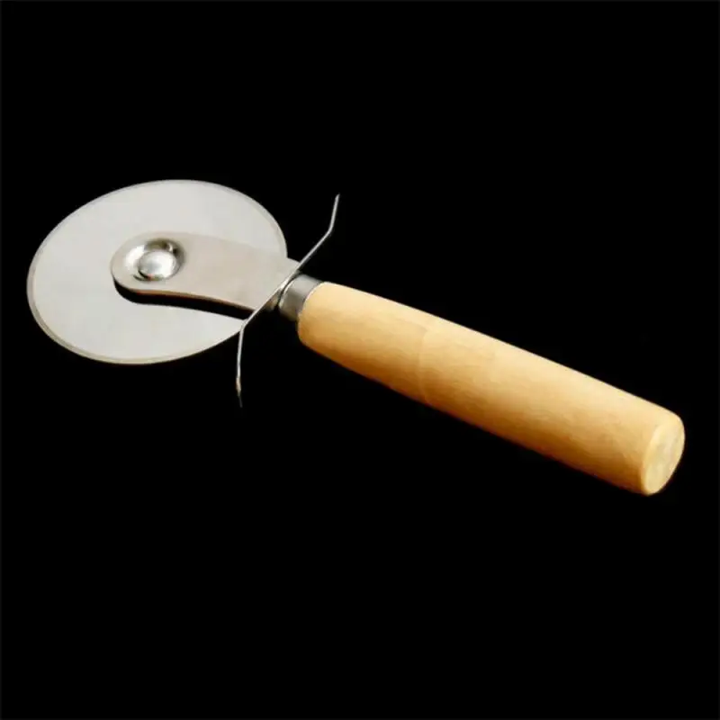 Pizza Slicer Stainless Steel Round Pizza Wheel Pastry Slicer Roller Dough Divider With Non-slip Handle Cutting Machine