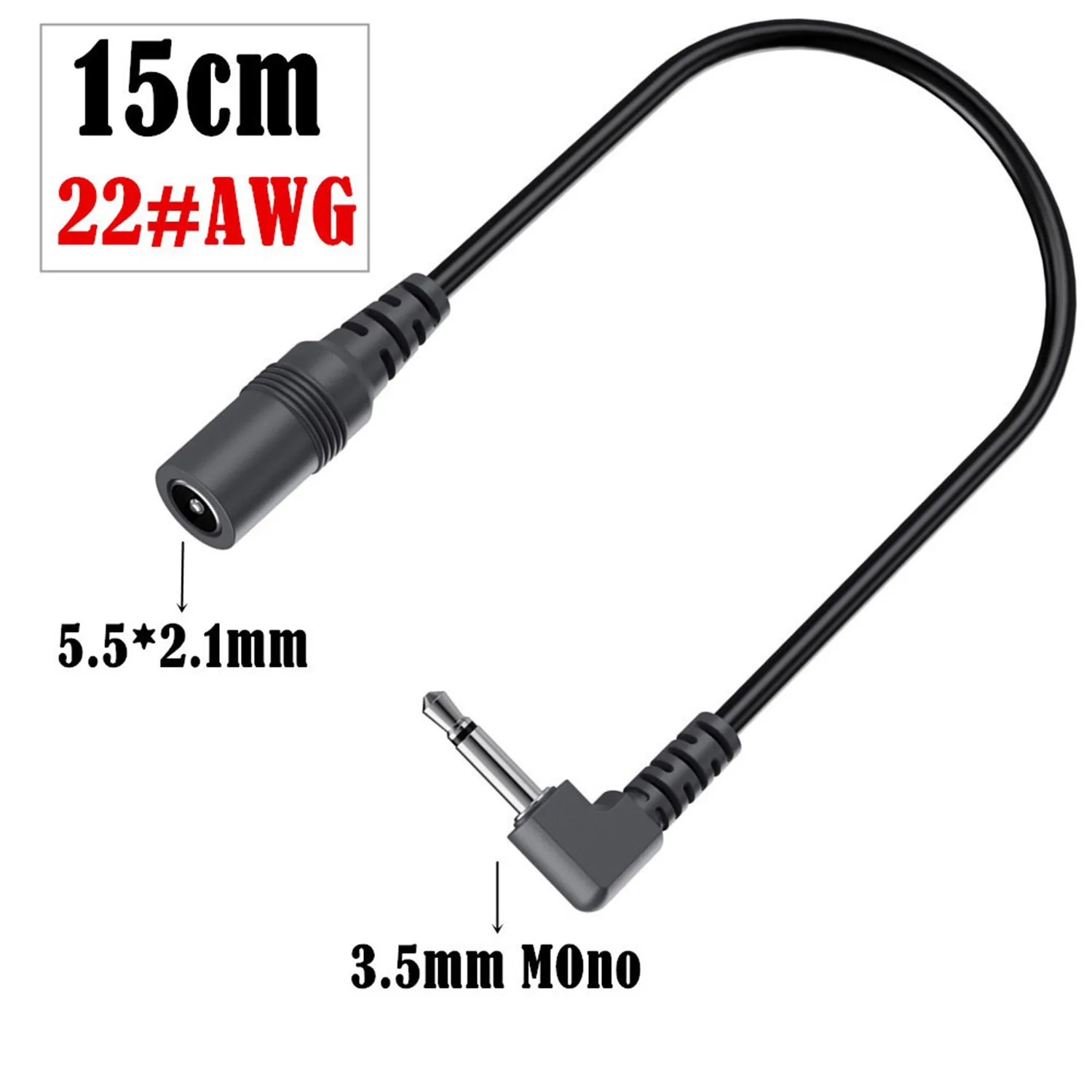 3.5mm 1/8" to DC 5.5mm x 2.1mm Postive Tip Power Supply Converter Cable Electro Harmonix EH DOD Guitar Effects Pedals 1pc usb dc converter