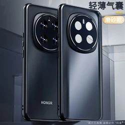 Matte Transparent Shockproof Bumper with Camera Protection for Honor Magic 5Pro (Matte black)