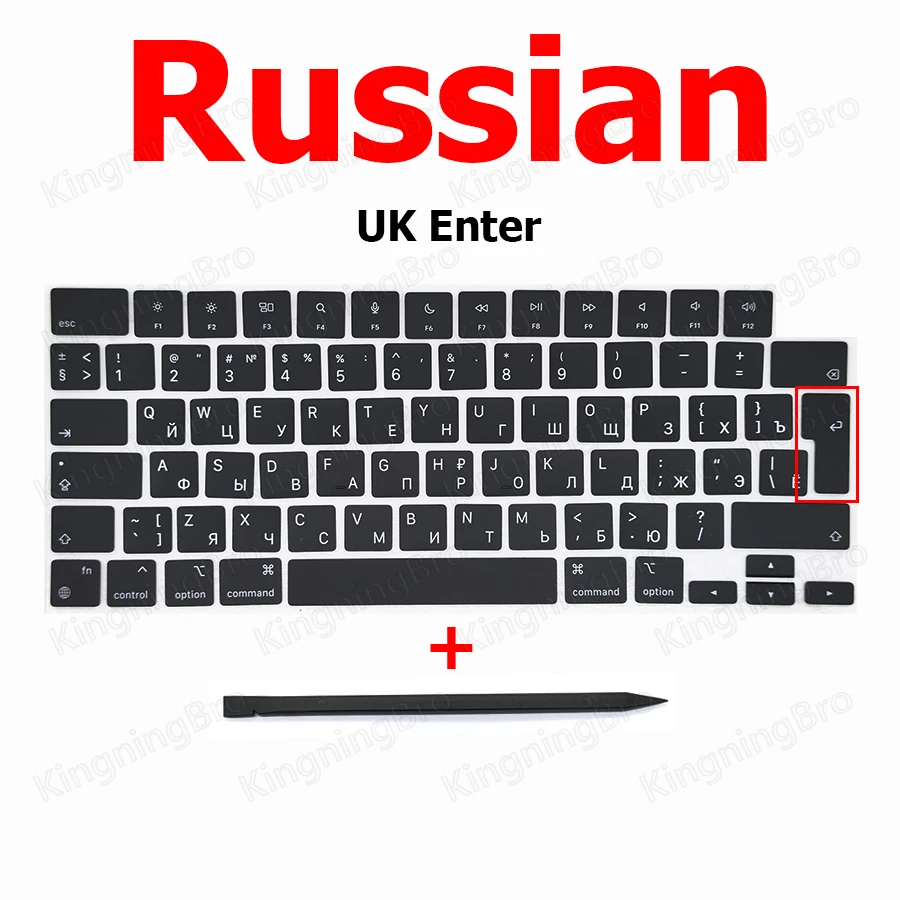 Laptop A2442 A2485 Keyboard Keys Keycaps US UK French Russian Spain Apple Macbook Pro M1 Retina 14" 16" Key Cap keyboard keycap laptop keyboard