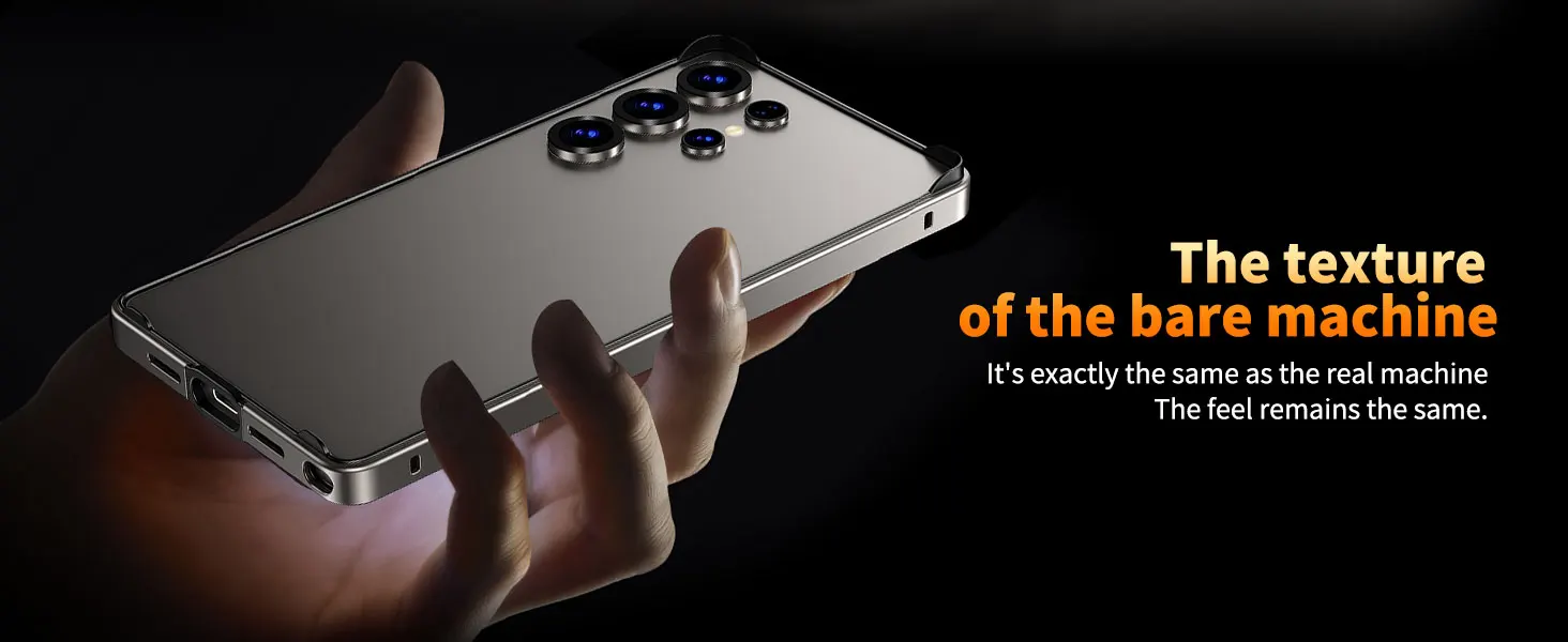 Luxury Aluminum Frame Case for Samsung Galaxy S25 Ultra  S24 Plus - Hybrid Silicone Bumper Protective Accessory