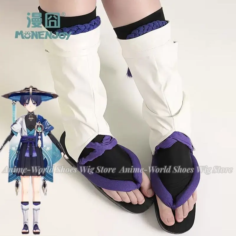 

Game Genshin Impact Cosplay Wanderer Scaramouche shoes Cosplay Costume shoes Genshin Impact Wanderer Cosplay Christmas