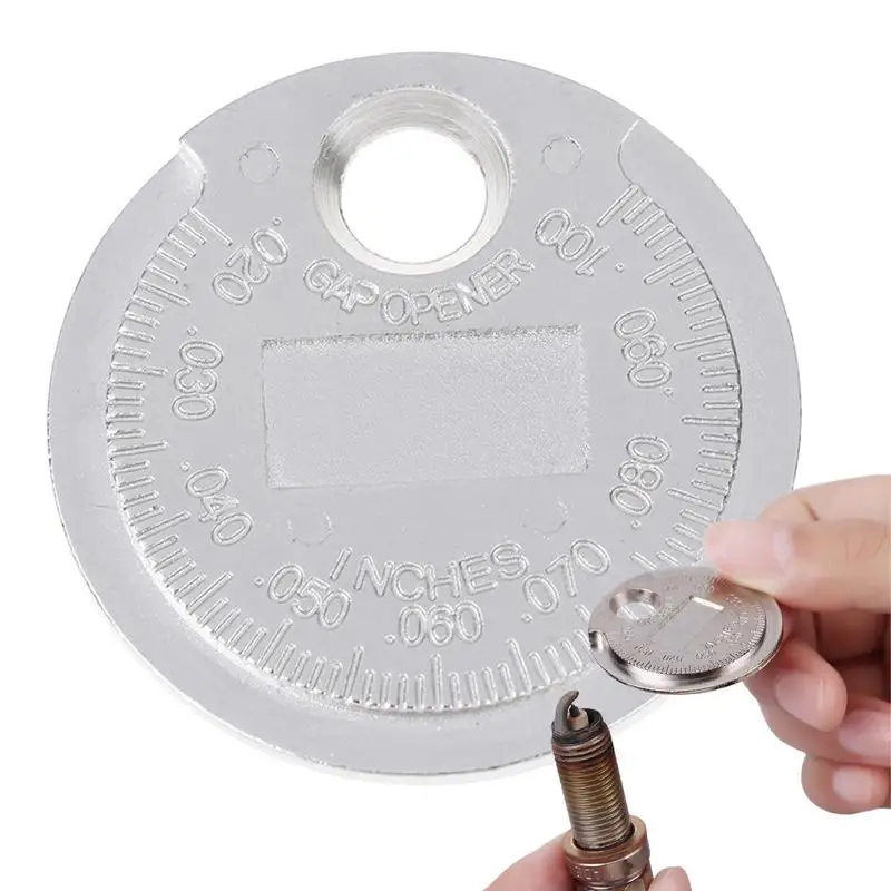 1Pc Coin-Type 0.6-2.4Mm Gamma Di Candele Candela Calibro Calibro Calibro Gap Gauge Strumento Di Misurazione Feeler Calibro Strumento Di Misurazione