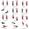 Portable Yoga Pilates Bar Stick with Resistance Band Home Gym Muscle Toning Bar Fitness Stretching Sports Body Workout Exercise 6