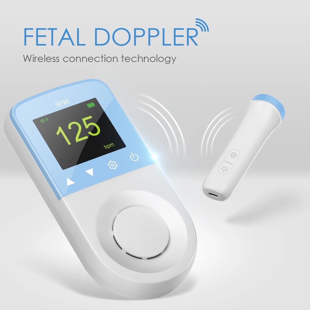 Portable Ultrasound Fetal Doppler Baby Heartbeat Monitor Pregnancy  Electronic Monitor For Baby Pregnant Women - AliExpress