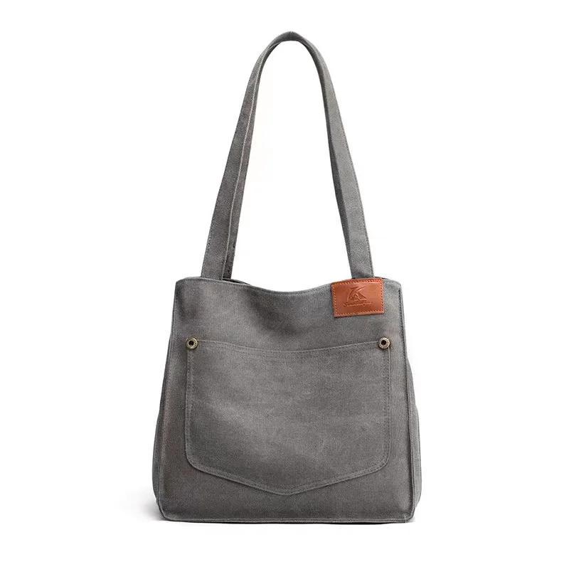 

XZAN Women's Canvas Tote Bag a1 Large Capacity Vintage Handbag Single Messenger