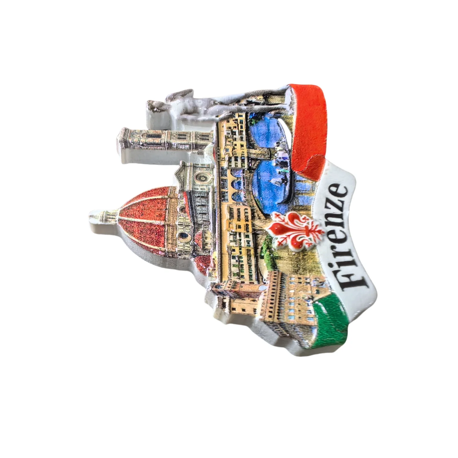 Florence Italy Fridge Magnet Souvenir Gift,Resin Handmade Firenze Refrigerator Magnet Home Decoration Collection