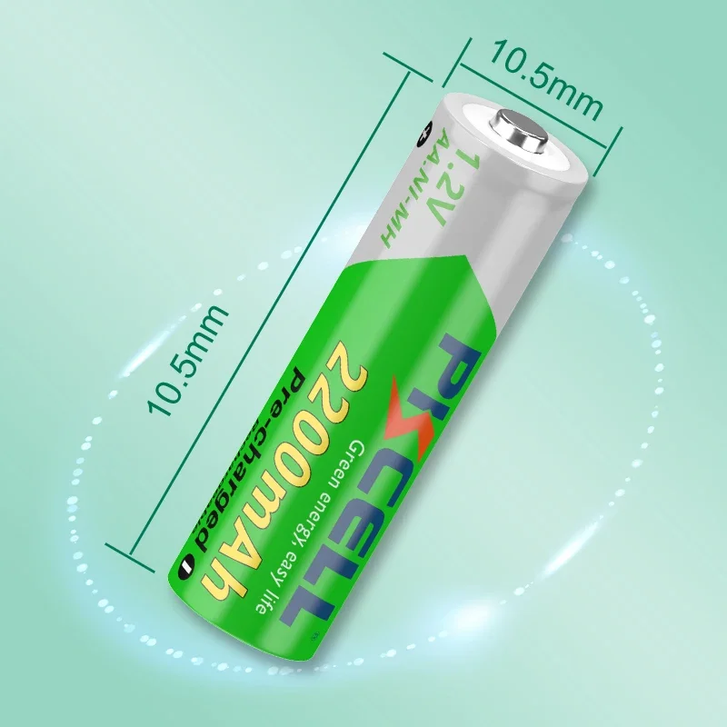 Rechargeable Lithium Batteries Rechargeable Nickel Zinc Batteries 10PCS PKCELL AA 2200MAH 1.2V NIMH Rechargeable 2A Precharge LSD Ni-MH For Camera Toys