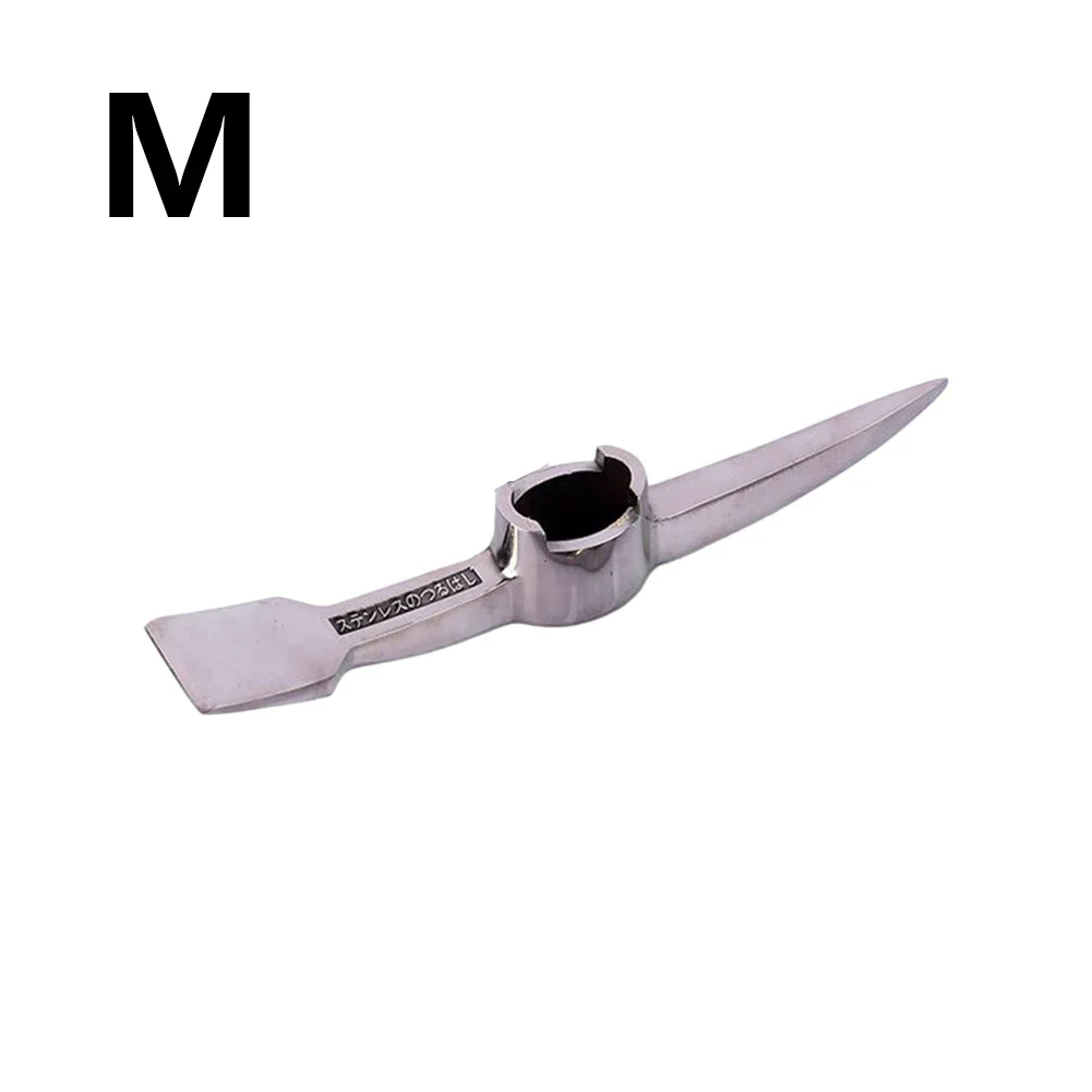 PICKAXE FOR PLANTING 0.5LB/0.8LB/1.5LB STAINLESS STEEL PICKS STAINLESS STEEL PICK AXE HEAD FIBERGLASS HANDLE PICK AXE GARDEN HAND TOOLS