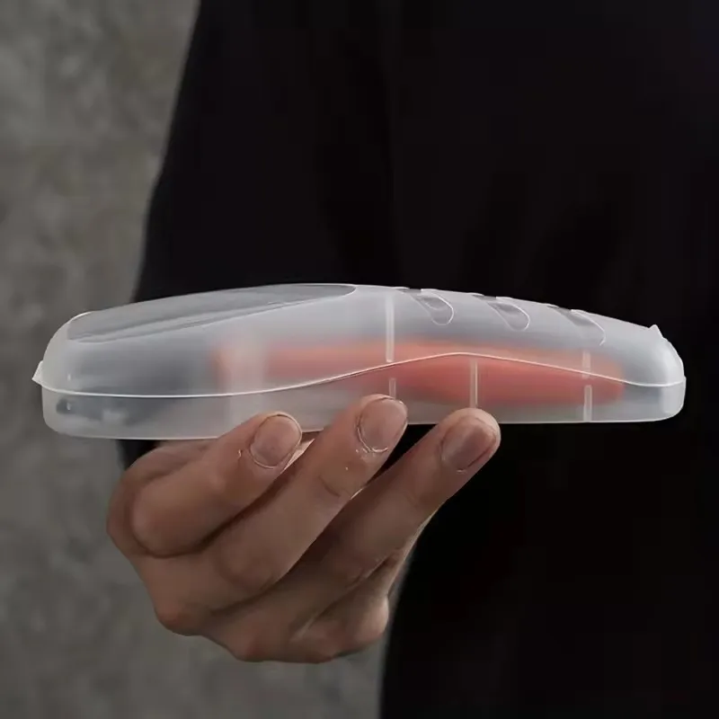Clear Portable Travel Razor Protector Case - Shaver Holder and Storage Box