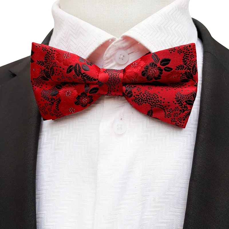 

12*6CM 18 Colors New Plum Blossom Polyester Bowtie for Man Woman Fashion Business Wedding Neckties Suit Accessories