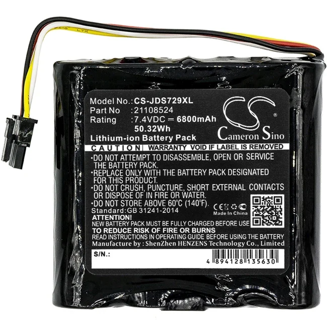 

Cameron Sino 6800mAh Battery For JDSU 21129596 000 21100729 000 WiFi Advisor Wireless LAN Analyzer Viavi SC-TPS 21108524