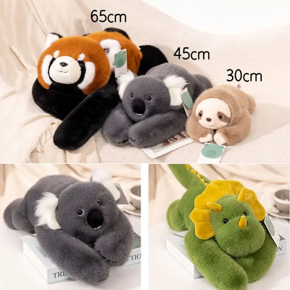 귀여운 30cm 동반자 공룡 긴팔 동물 베개 팬더 동물 수면 선물