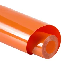 Premium Heat Transfer Vinyl Roll - Easy-to-Use Iron-On Vinyl - 30.48x91cm (Orange)
