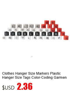 Description Picture 6 of item2XS-8XL Clothes Hanger Size Snap Black White Coding Garment Size Markers Assortment Gripper Tag Marker Circel Clip