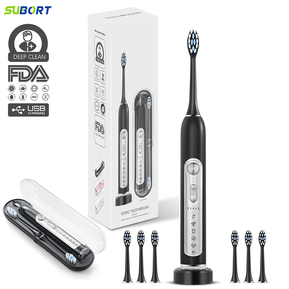 para Adultos Crianças Smart Timer Escova de