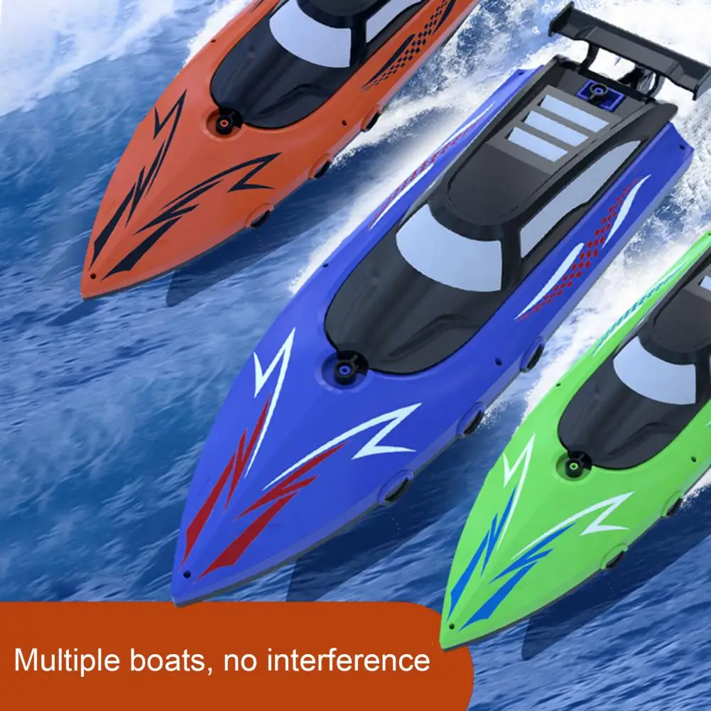 Dual-motor Rc Boat High-speed Dual-motor Remote Control Boat Set for Kids Waterproof Speedboat Toy with Rechargeable for Endless