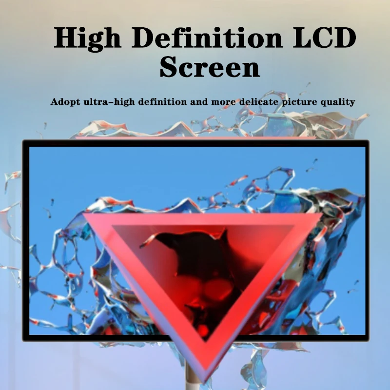 Android 12 Smart Touch Screen With Narrow Bezel Fully Adjustable Stand Wireless Portable TV