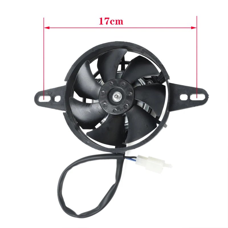 12V Motorcycle Cooling Fan Electric Radiator Suitable For 150cc 200cc 250cc ATV 4WD Go Kart Engine Oil Cooler