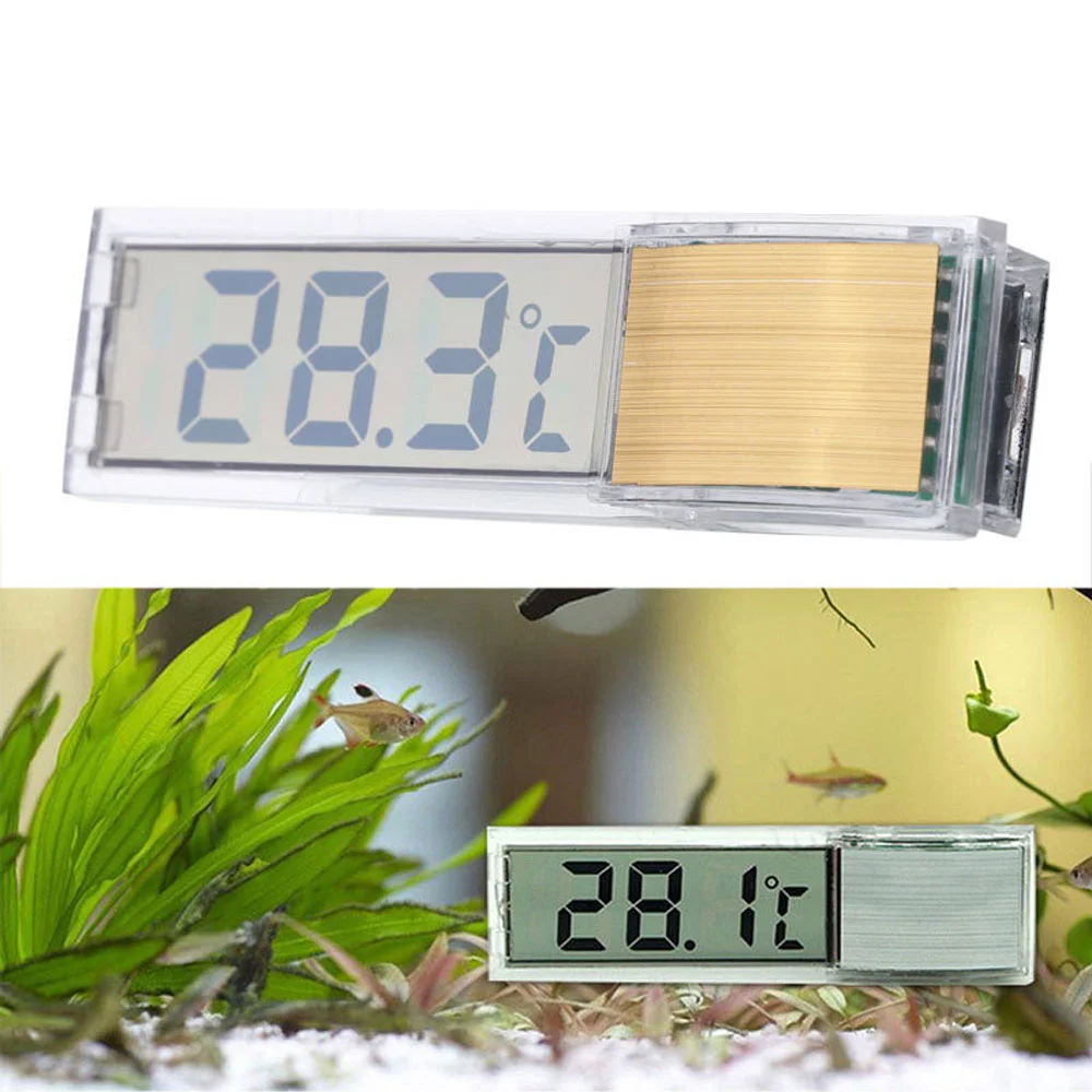 

Portable High Precision 3D LCD Digital Display Screen Aquarium Shrimp Fish Tank Meter Stick-on Thermometer Stick-on Type Tools