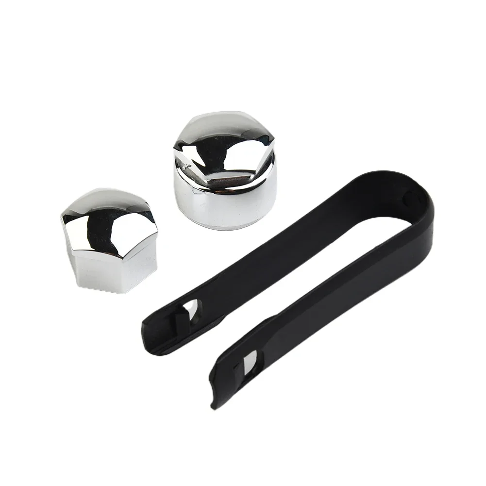 

Replacement Accessories Nut Cap Wheel Bolts Wheel Set 100% Brand New 20x 17mm Chrome For Any Car W/Removal Tool