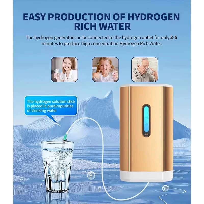 Molecular Hydrogen Generator Brown's Gas Inhalation Machine H2 Absorption Device Portable Hydrogen Water Generator 4
