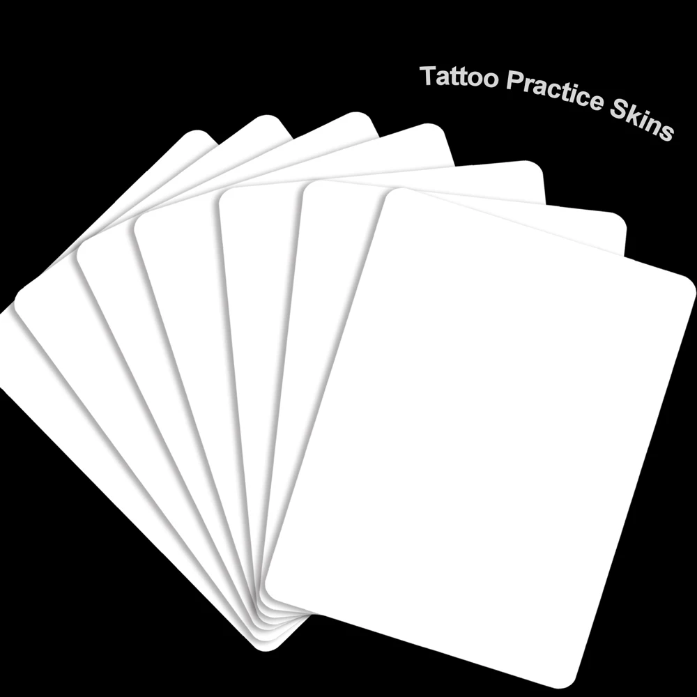 3/5/8/10/15/20pcs Tattoo Practice Skin White Permanent Makeup Silicone Fake Tattoo Skins Practice Microblading Tattoo Supplies