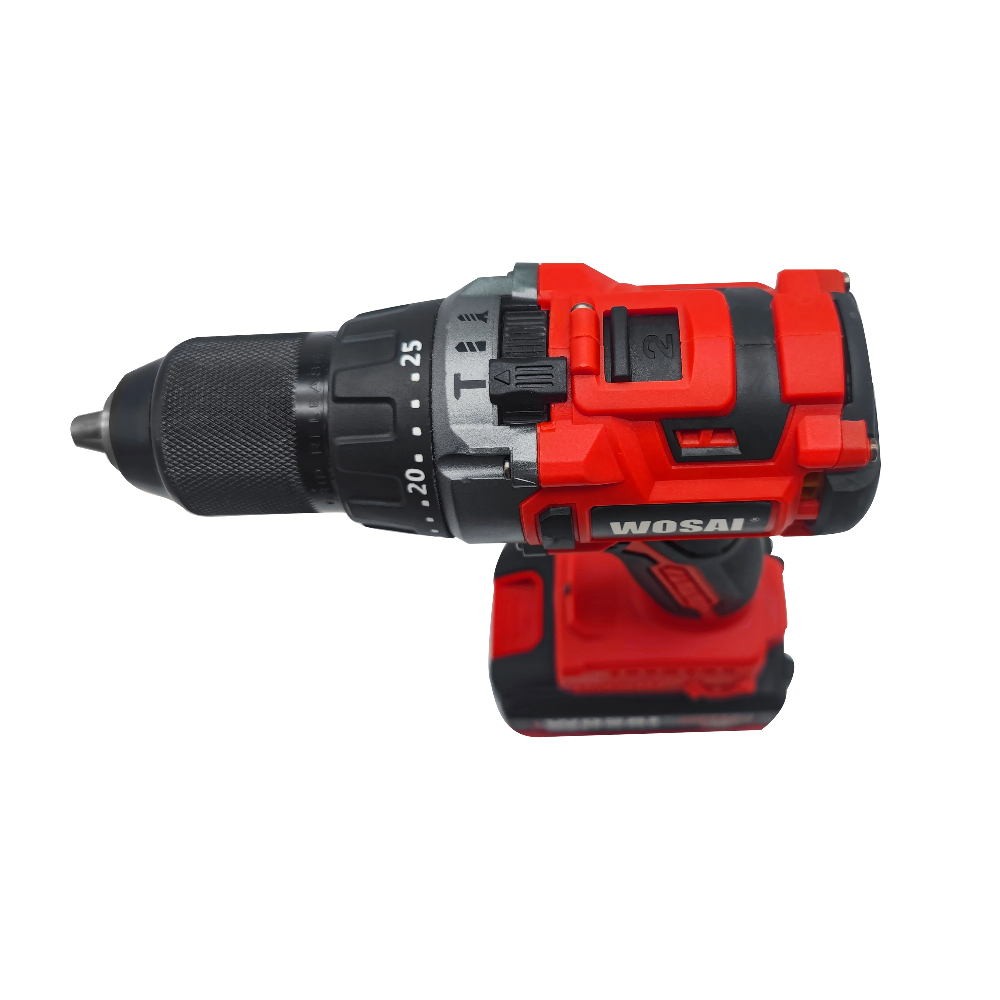 Wosai 20V Brushless Cordless Drill Tool 13mm Hammer Drill Driver and Shipping，without battery
