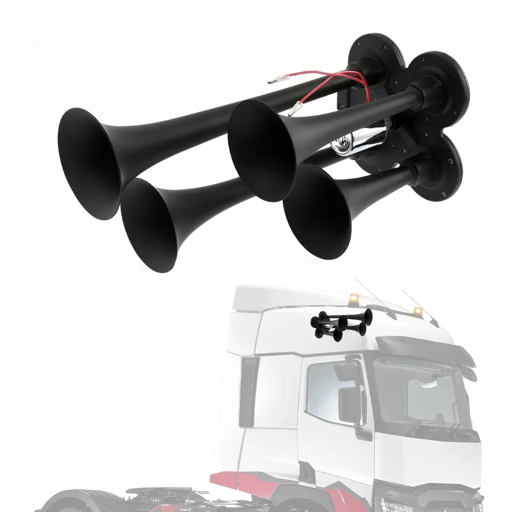 12V 24V Universal Claxon Air Horns 150db Powerful Volume Tuned Train Horn Sound Super Loud for cars Trucks Boats Motorcycles