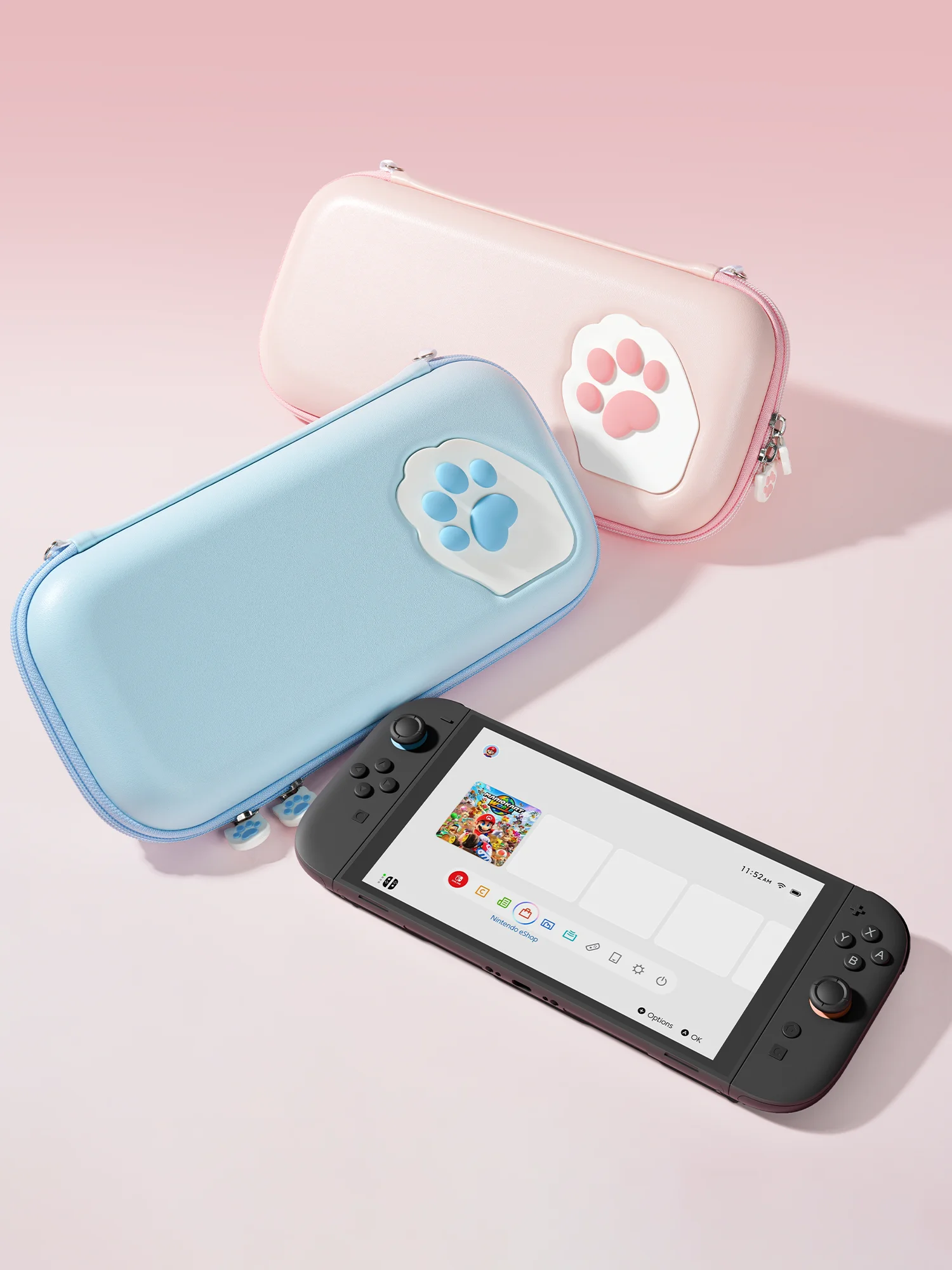 Nintendo Switch - ささき For Nintendo Switch 2 Protective Hard Case Kawaii Pink