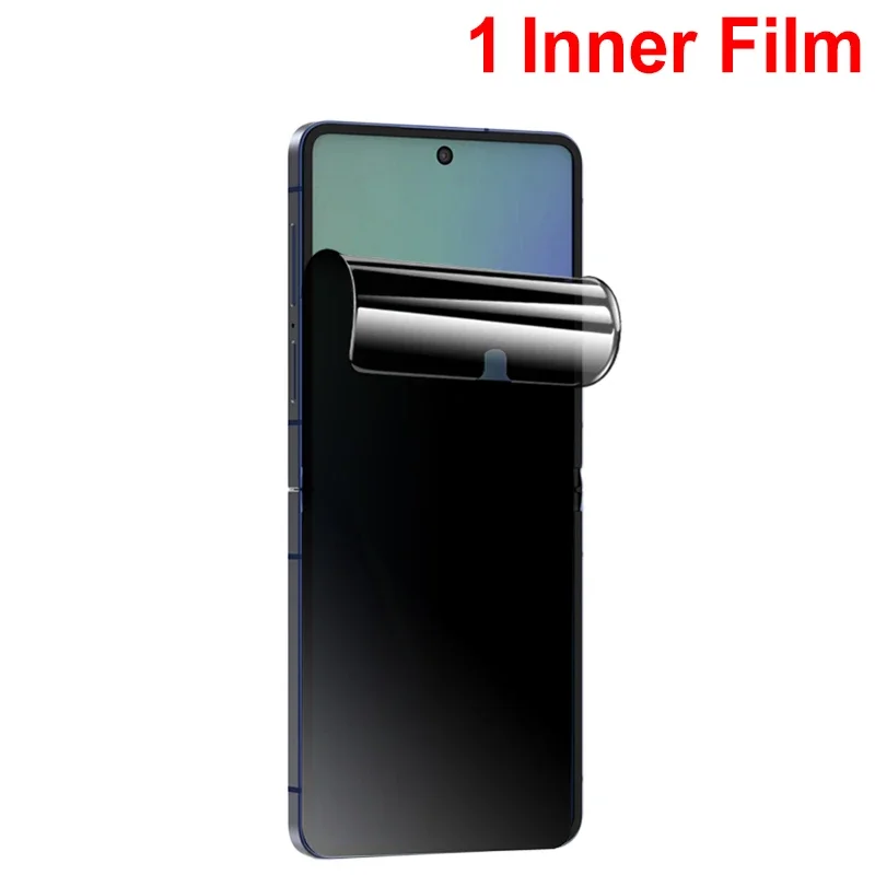 Enhanced Privacy Hydrogel Film Screen Protector with Anti-Spy Back Tempered Glass Lens Cover