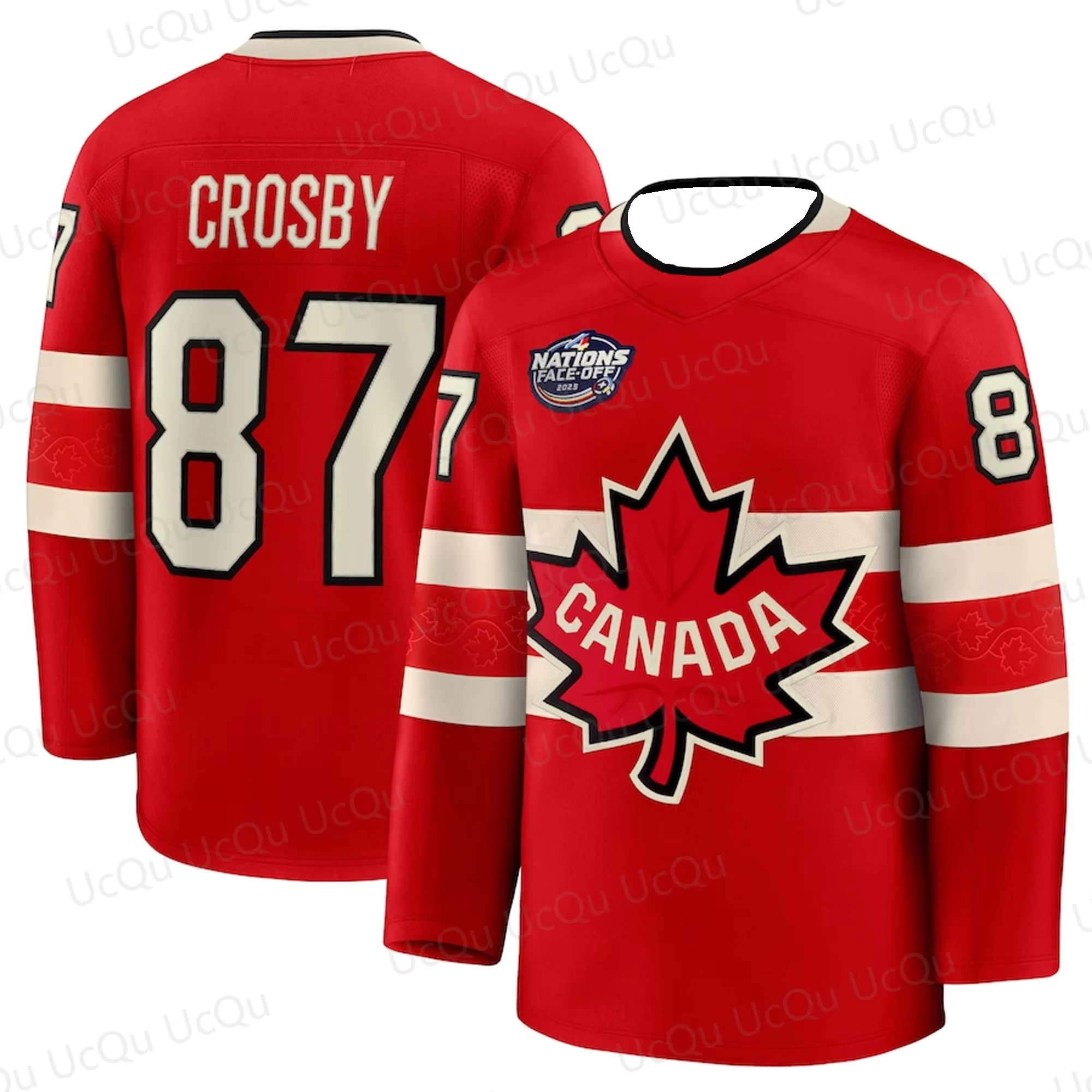 All Stars McDavid Canada #97 Ice hockey 4 Nations Jersey Long Sleeve Hoodie Men Women's Sports T-shirt Traning Tops sports apparel mens t shirt