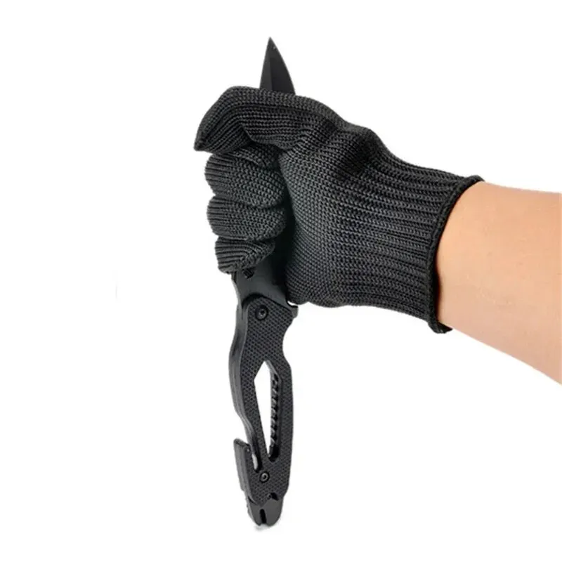 Stainless Steel Wire Cut Resistant Anti-Cutting Safety Protective Gloves Grade 5 1 Pair