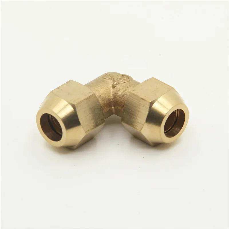 Pipe Fitting Flared copper pipe fittings Tube OD 6/8/10/12/14/16/19mm Brass Connector Fitting
