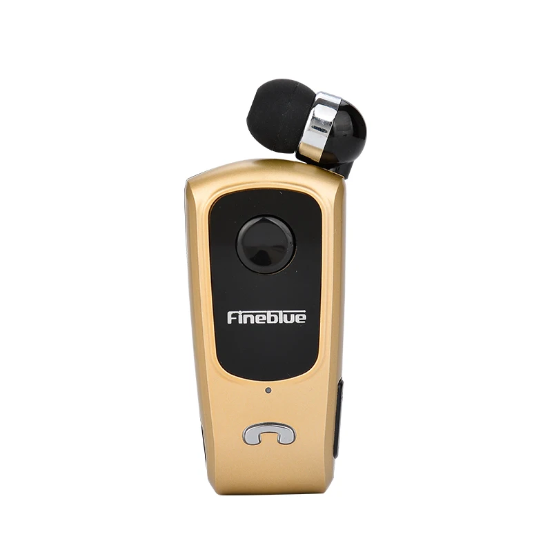 Wireless Retractable Mini Bluetooth Headset with Vibration Alert and Wearable Clip