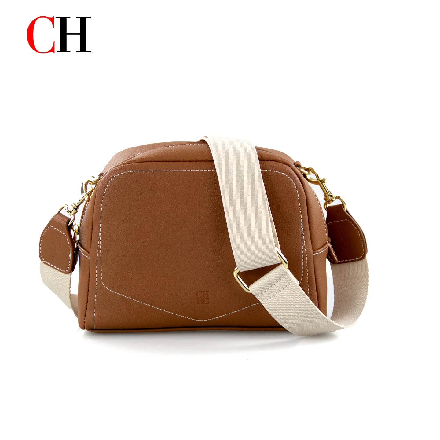CH Women Crossbody Bag Fashion Small Square Shoulder Bag PU Leather Casual Messenger Bag Ladies Handbag Travel Purse