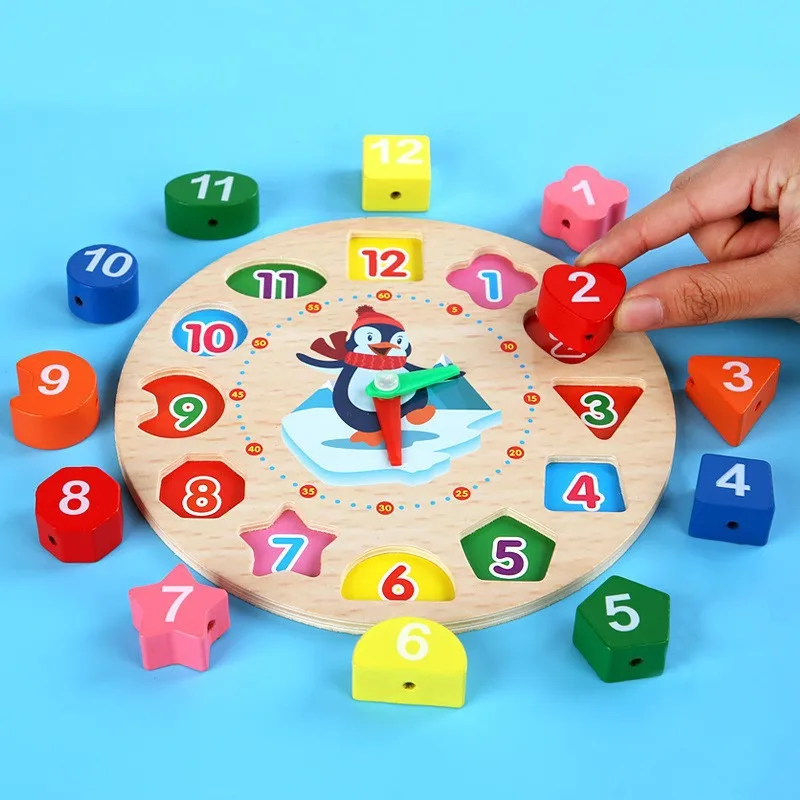 Wooden toys Montessori Wooden Toys for 1-3 Years Babies Educational Learning