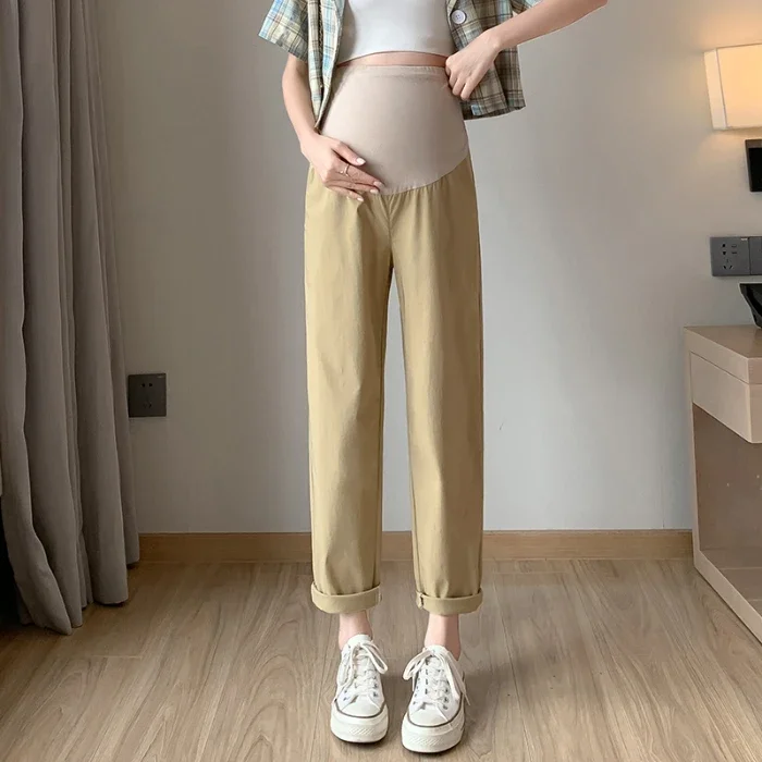 Cotton Pants Maternity Clothes For Pregnant Women Trousers Pregnancy Pant Gestante Pantalones Embarazada Clothing 5